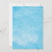 Zeester op Waterverf bruiloft uitnodiging (Achterkant)