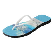 Zeester paradijs blauw water tropisch teenslippers (Schuin)
