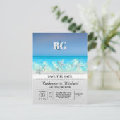 Zeester paradijs blauwe wateren tropische save dat aankondigingskaart (Staand voorkant)