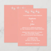 Zeester Patronen Witte Zalm Sinaasappel Schattigee Kaart (Voorkant / Achterkant)