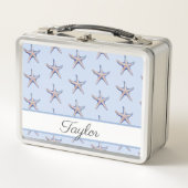 Zeester Patroon Strand Marine Custom Name (Voorkant)