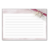 Zeester Ribbon en Kant Recept Kaarten (Achterkant)