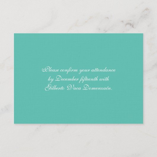 Zeester Rustieke Strand Bruiloft Informatiekaartje (Achterkant)