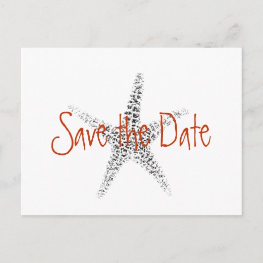Zeester, Save the Date Briefkaart (Voorkant)