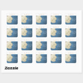 Zeester Save the Date Vierkante Sticker (Vel)