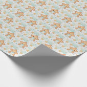 Zeester Schattige Baby Pastel Waterverf Patroon Cadeaupapier (Hoek)