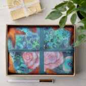 Zeester & Schelpen Kust Decoupage in Nautilus-them Tissuepapier (Geschenk)