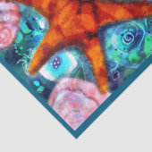 Zeester & Schelpen Kust Decoupage in Nautilus-them Tissuepapier (Detail)