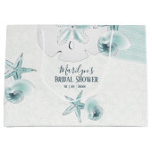 Zeester Shellen Moderne Elegante Strand Bruiloft F Groot Cadeauzakje (Voorkant)