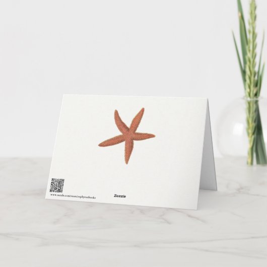 Zeester - Sherman Denton Fish Lithograph Kaart (Achterkant)