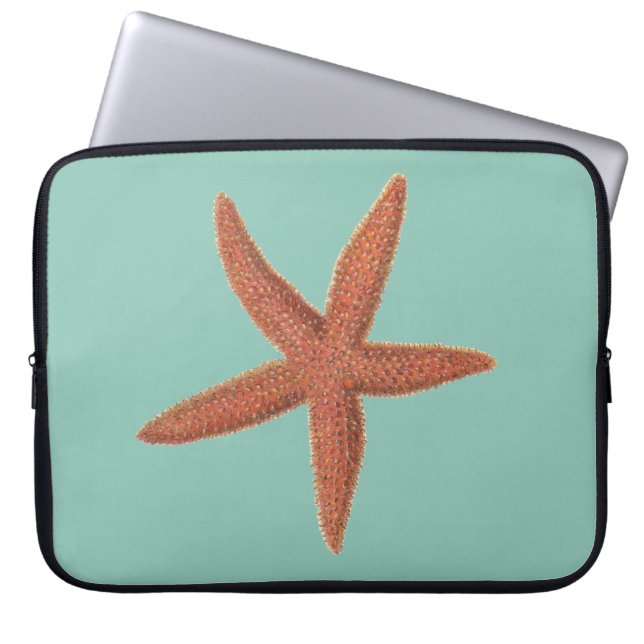 Zeester - Sherman Denton Fish Lithograph Laptop Sleeve (Voorkant)