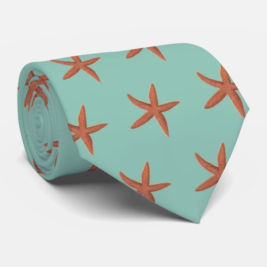 Zeester - Sherman Denton Fish Lithograph Stropdas (Opgerold)