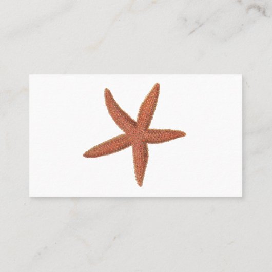 Zeester - Sherman Denton Fish Lithograph Visitekaartje (Achterkant)