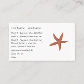 Zeester - Sherman Denton Fish Lithograph Visitekaartje (Voorkant)