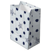 Zeester Stip Dans Medium Cadeauzakje (Voorkant Gekanteld)