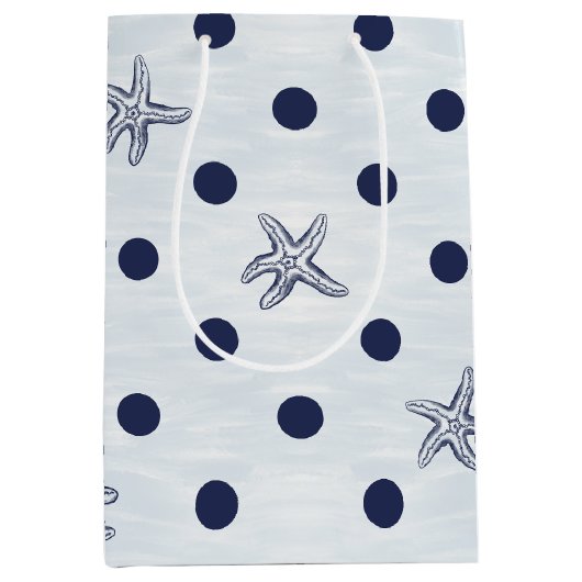 Zeester Stip Dans Medium Cadeauzakje (Voorkant)