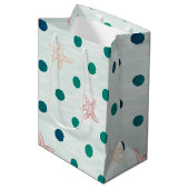 Zeester Stip Dans Medium Cadeauzakje (Voorkant Gekanteld)