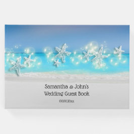 Zeester strand blauwe wateren tropische register gastenboek