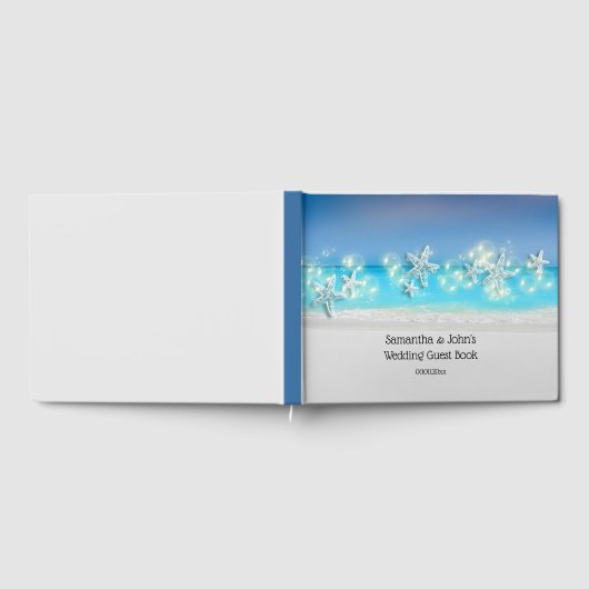 Zeester strand blauwe wateren tropische register gastenboek (Volledig)