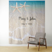 Zeester Strand Trouw Foto Achtergrond Wandkleed (In situ)