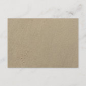 Zeester Summer Strand Bruiloftsreceptie Informatiekaartje (Achterkant)