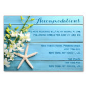 Zeester Trouwaccommodatie Kaarten Orchidee (Voorkant)