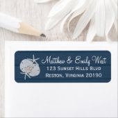 Zeester Zand Dollar Bruiloft Adresetiketten Etiket (Insitu)