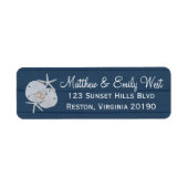 Zeester Zand Dollar Bruiloft Adresetiketten Etiket (Voorkant)