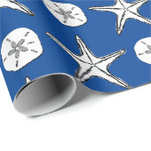 Zeester Zanddollar Patroon Cadeaupapier (Rol Hoek)