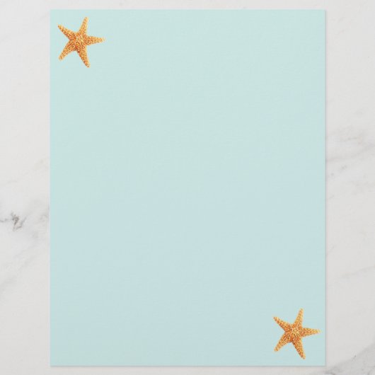 Zeester, Zeemeermin en Octopus Briefpapier (Achterkant)