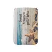 Zeester Zeerond Strand Zand Tussen Tenen Badmat (Voorkant Verticaal)