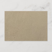 Zeester Zomerstrand Bruiloftsreceptie Informatiekaartje (Achterkant)