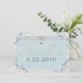 Zeesteren & Diamanten Bewaar de Datum Save The Date (Staand voorkant)