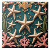 zeestergrot tegeltje (Voorkant)