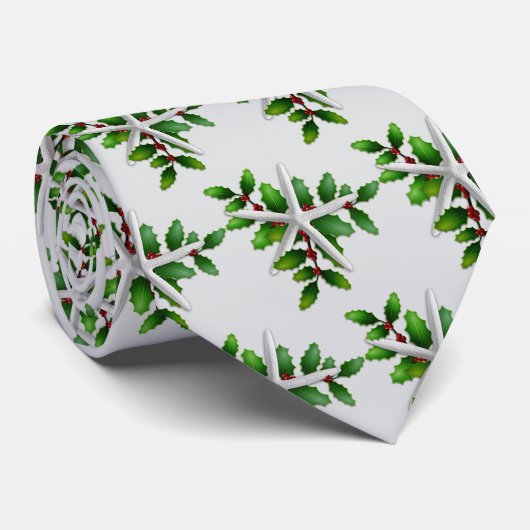 Zeesterkerkerstmis kerst stropdas (Opgerold)