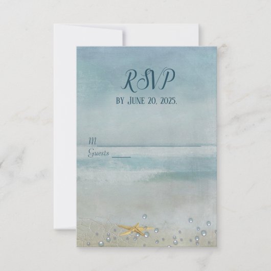 zeesterkreeft met net RSVP kaartje (Voorkant)