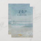 zeesterkreeft met net RSVP kaartje (Voorkant / Achterkant)