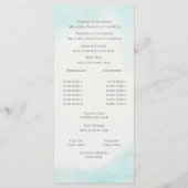 Zeesterlint Strandbruiloft Programmakaart (Achterkant)