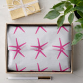 Zeesterpatronen Roze Witte Strand Nautilus Schatti Tissuepapier (Geschenk)