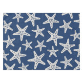 Zeesterpatroon Blauw Tafelkleed (Voorkant (Horizontaal))