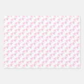 Zeesterpatroon boven wit geel roze pasteltinten inpakpapier vel (Voorkant)