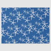 Zeesterpatroon Navy Blauwe Tissuepapier (Voorkant)