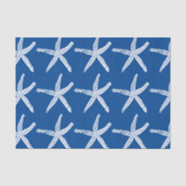 Zeesterpatroon Strand Nautilisch Kust Marineblauw Tissuepapier