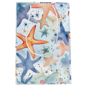 Zeesterren aquarel kunst Medium Cadeauzakje