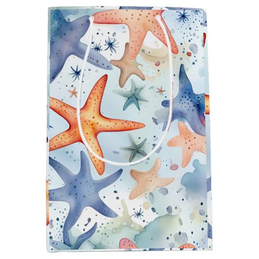  Zeesterren aquarel kunst Medium Cadeauzakje (Voorkant)