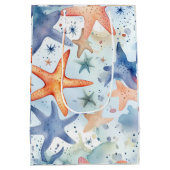 Zeesterren aquarel kunst Medium Cadeauzakje (Achterkant)