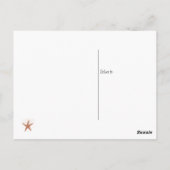 Zeesterren Dank u Briefkaart (Achterkant)