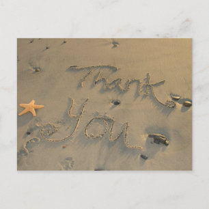 Zeesterren Dank u Briefkaart