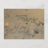 Zeesterren Dank u Briefkaart (Voorkant)