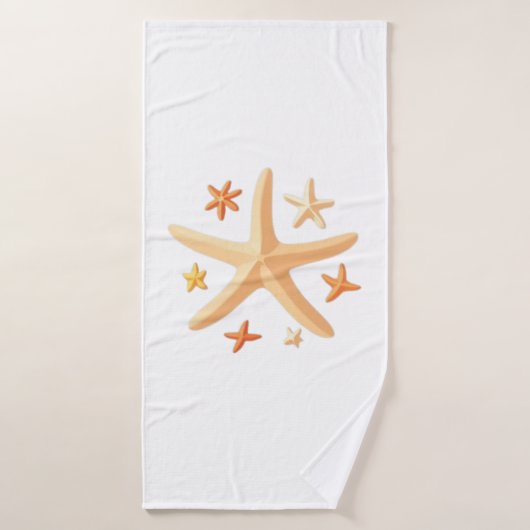 Zeesterren en de kleintjes badhanddoek (Badhanddoek)